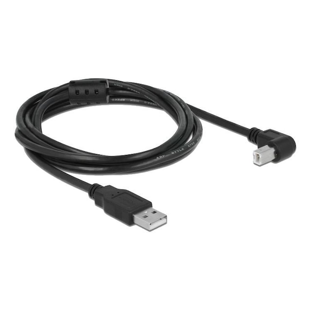 Delock-kabel USB 2.0 Type-A-kontakt> USB 2.0 Type-B-kontakt vinklet 2