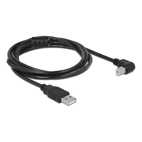 Mudret Fradrage Fil Delock-kabel USB 2.0 Type-A-kontakt> USB 2.0 Type-B-kontakt vinklet 2 -  Elkjøp