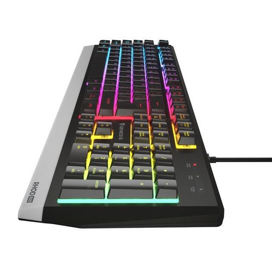 Genesis Rhod 300 RGB Gaming-tastatur, RGB LED-lys, RU, Sort, Kablet - Elkjøp