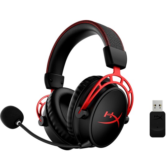 HyperX Cloud Alpha trådløst gaming headset (rød/sort) - Elkjøp