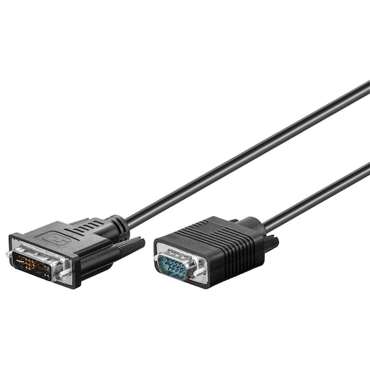 DVI-A/VGA Full HD-kabel, förnicklad - Elkjøp