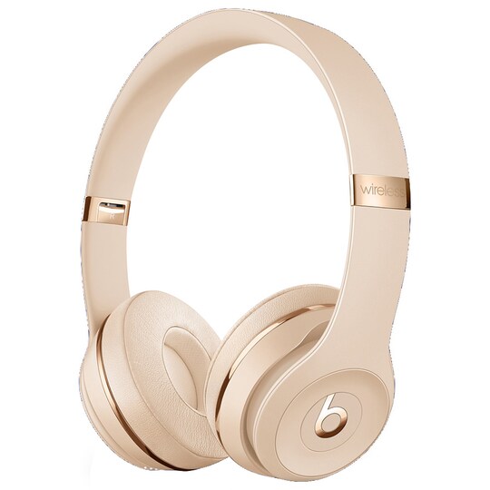 Beats Solo3 Wireless on-ear hodetelefoner (satin gold) - Elkjøp