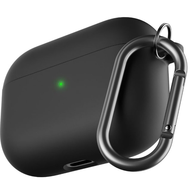 PodSkinz HybridShell AirPods Pro nyckelringsfodral (svart)