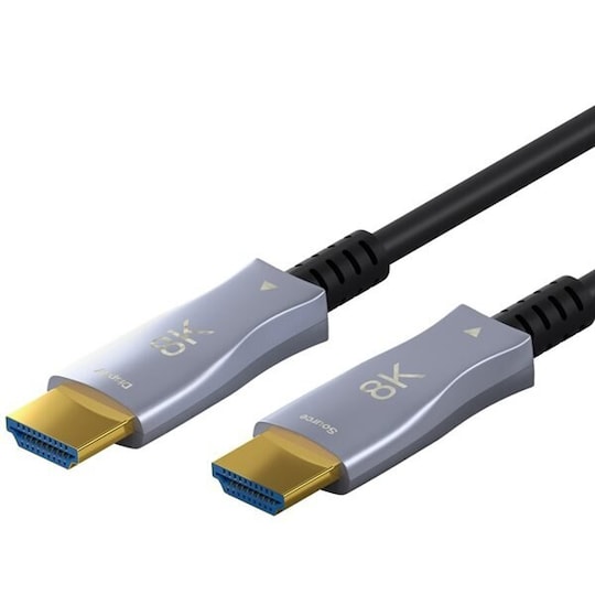 HDMI-kabel Optisk Hybrid 8K med Ethernet 10m - Elkjøp
