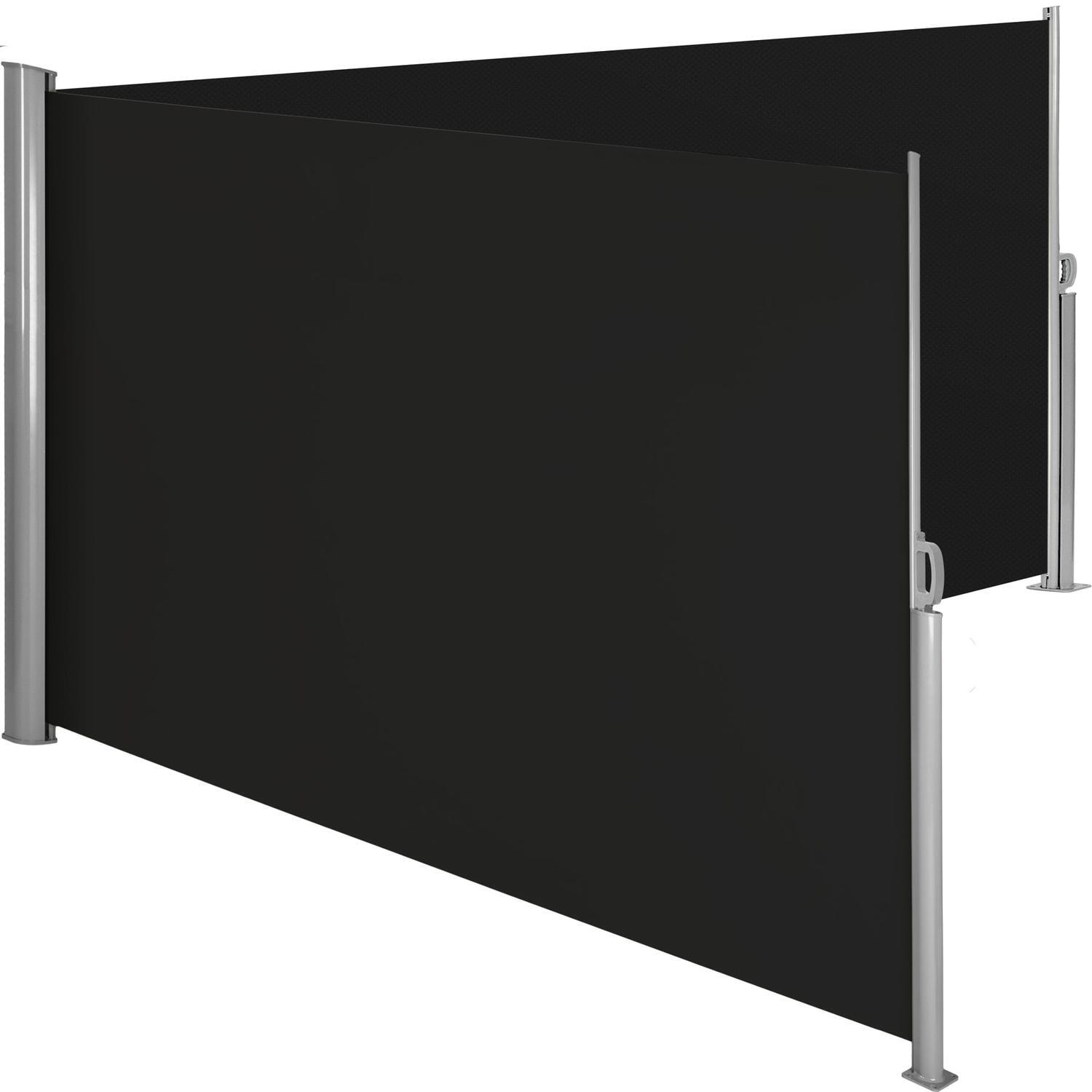 Dobbel Sidemarkise aluminium - 180 x 600 cm,svart - Elkjøp