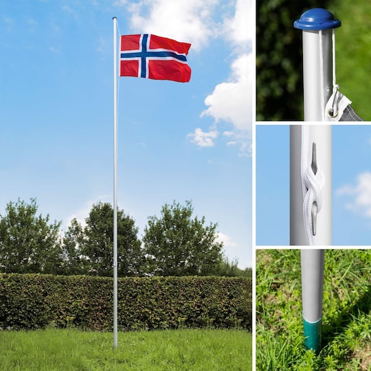 Aluminium flaggstang - Norge - Elkjøp