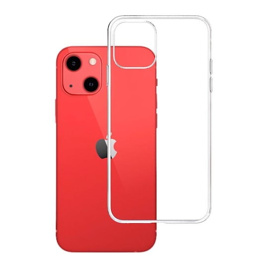 3MK ClearCase for iPhone 13, termoplastisk polyuretan, gjennomsiktig,  gjennomsiktig telefondeksel - Elkjøp