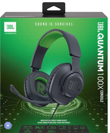 JBL Quantum 100X gaming headset til konsoll (Xbox Edition)