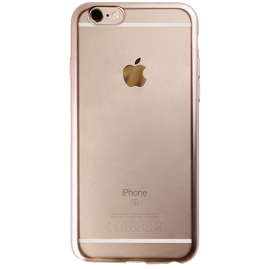 Puro iPhone 6/6s deksel TPU ramme (gull) - Elkjøp