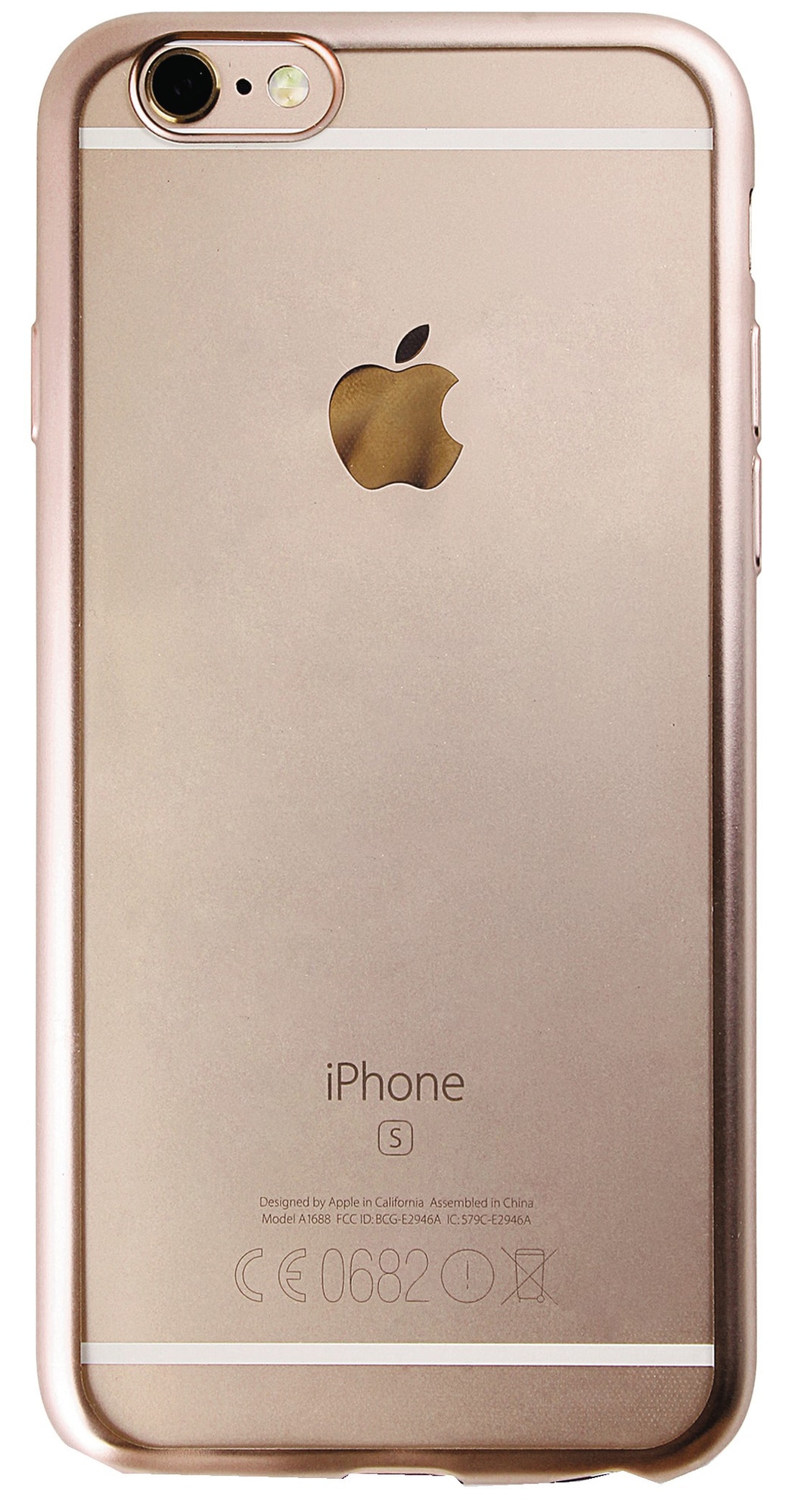 Puro iPhone 6/6s deksel TPU ramme (gull) - Elkjøp