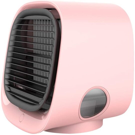 INF Luftkjøler som også er vifte / luftrenser / nattbordlampe, rosa - Elkjøp