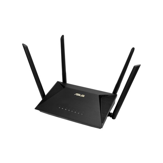 Asus Wireless AX1800 Dual Band Gigabit Router RT-AX53U Ethernet LAN (RJ-45)  porter 4, Antennetype Ekstern antenne x 4 - Elkjøp