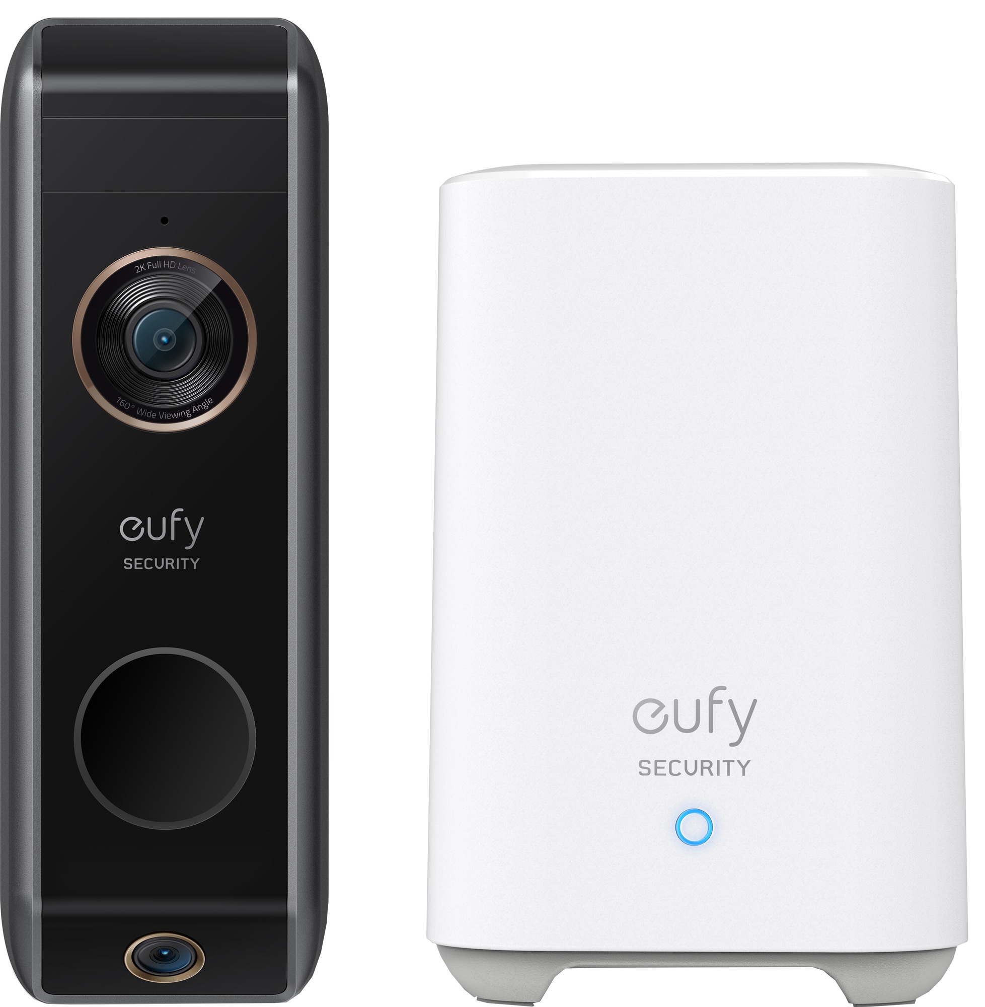 Eufy 2K Dual Cam Video smart ringeklokke + Eufy Security Home Base 2 -  Elkjøp