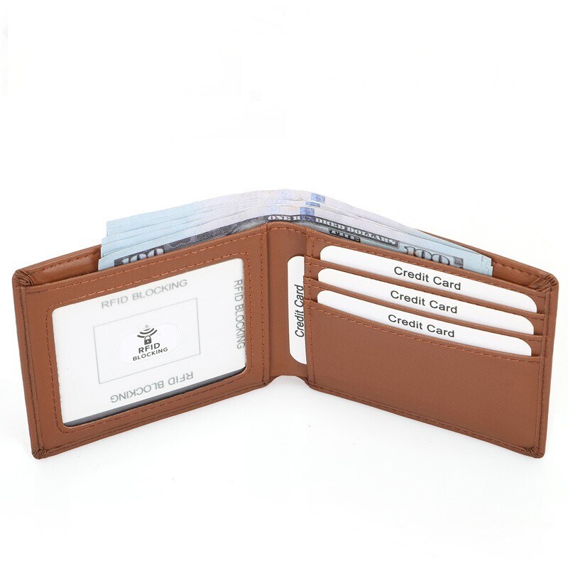INF RFID-blokkerende lommebokkortholder ultraslank Brun - Elkjøp