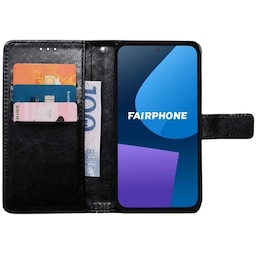 Lommebokdeksel 3-kort Fairphone 5 - Sort