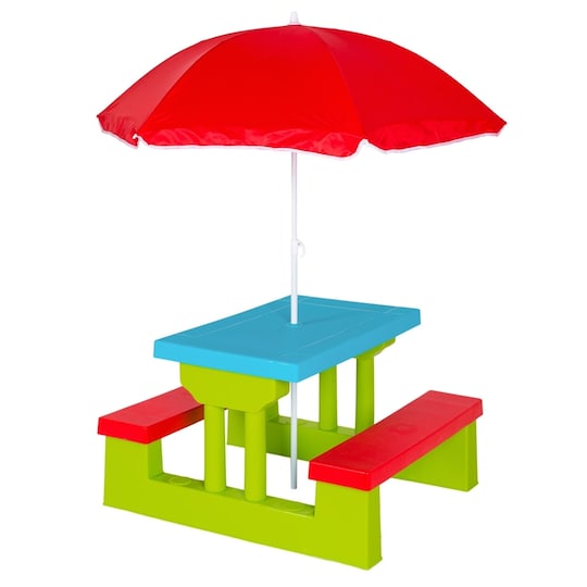 Hagemøbler til barn inklusive parasoll - flerfarget - Elkjøp