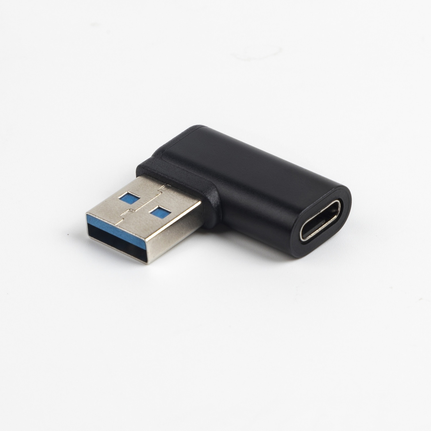 NÖRDIC USB-C hunn til USB-A hann vinklet adapter 90 grader - Elkjøp