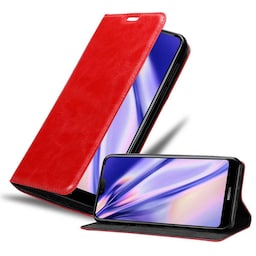 Nokia 7.1 lommebokdeksel case (rød)
