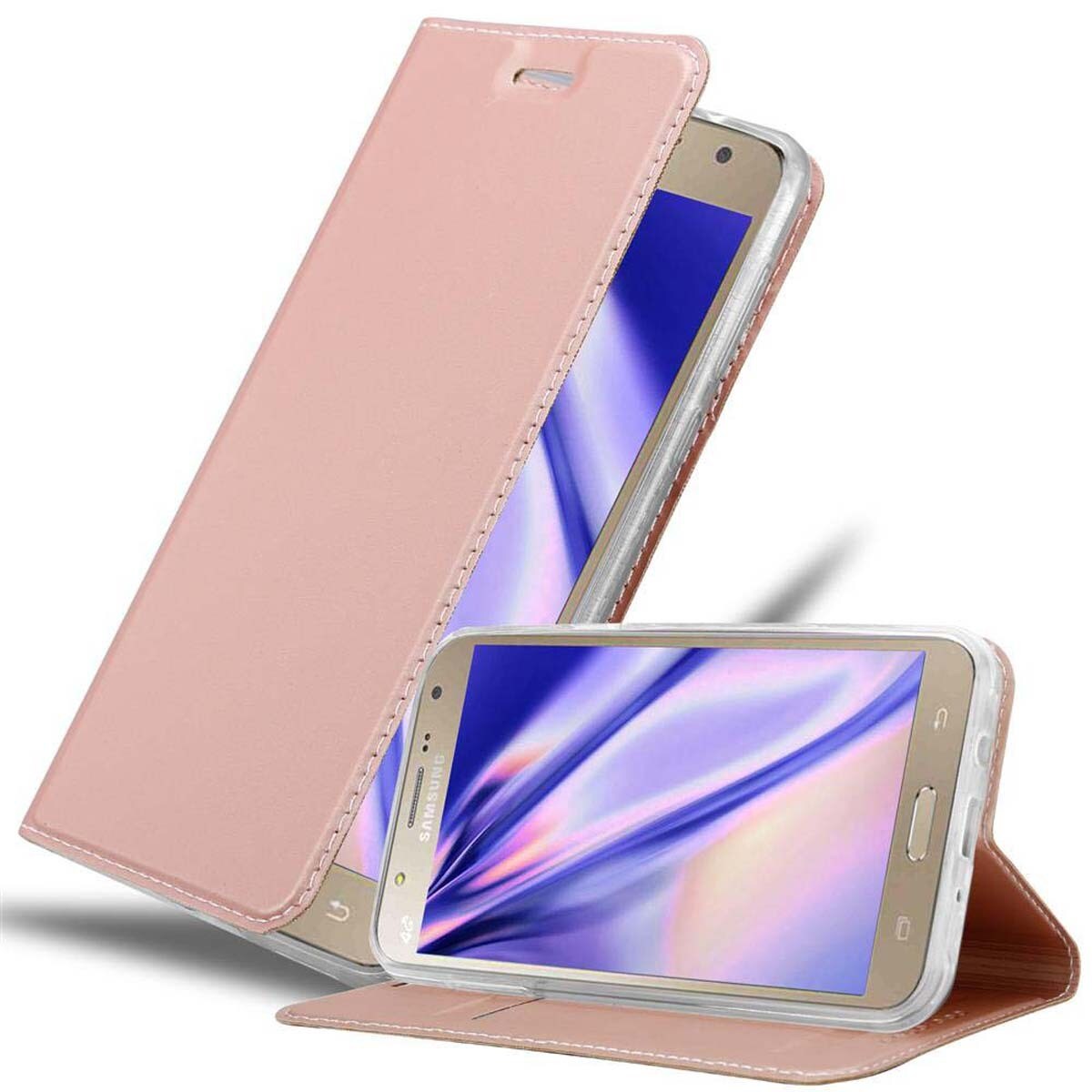 Samsung Galaxy J7 2015 lommebokdeksel etui (rosa) - Elkjøp