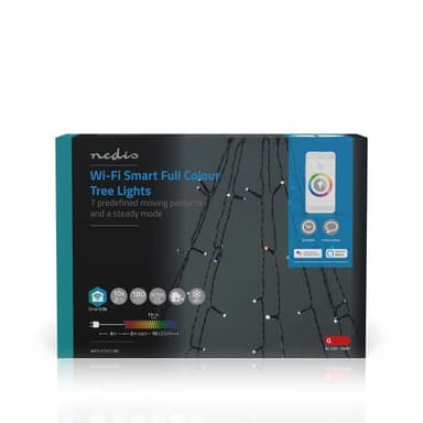 Nedis SmartLife Julelys | Tre | Wi-Fi | RGB | 180 LED s | 10 x 2 m | Android™ / IOS