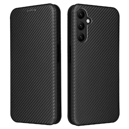 SKALO Samsung A25 5G Carbon Fiber Plånboksfodral - Svart