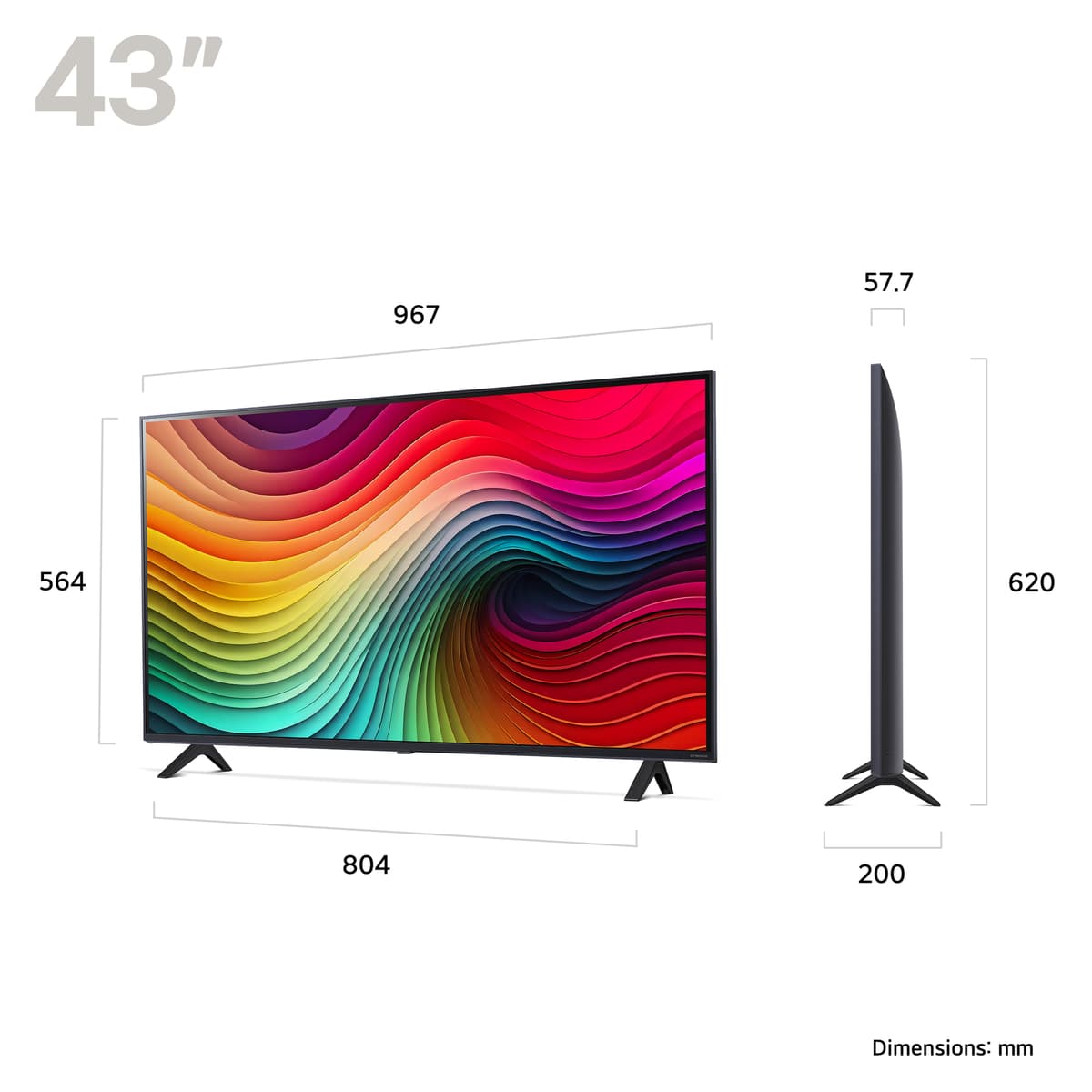 LG 43" NANO 81 4K NanoCell TV (2024)