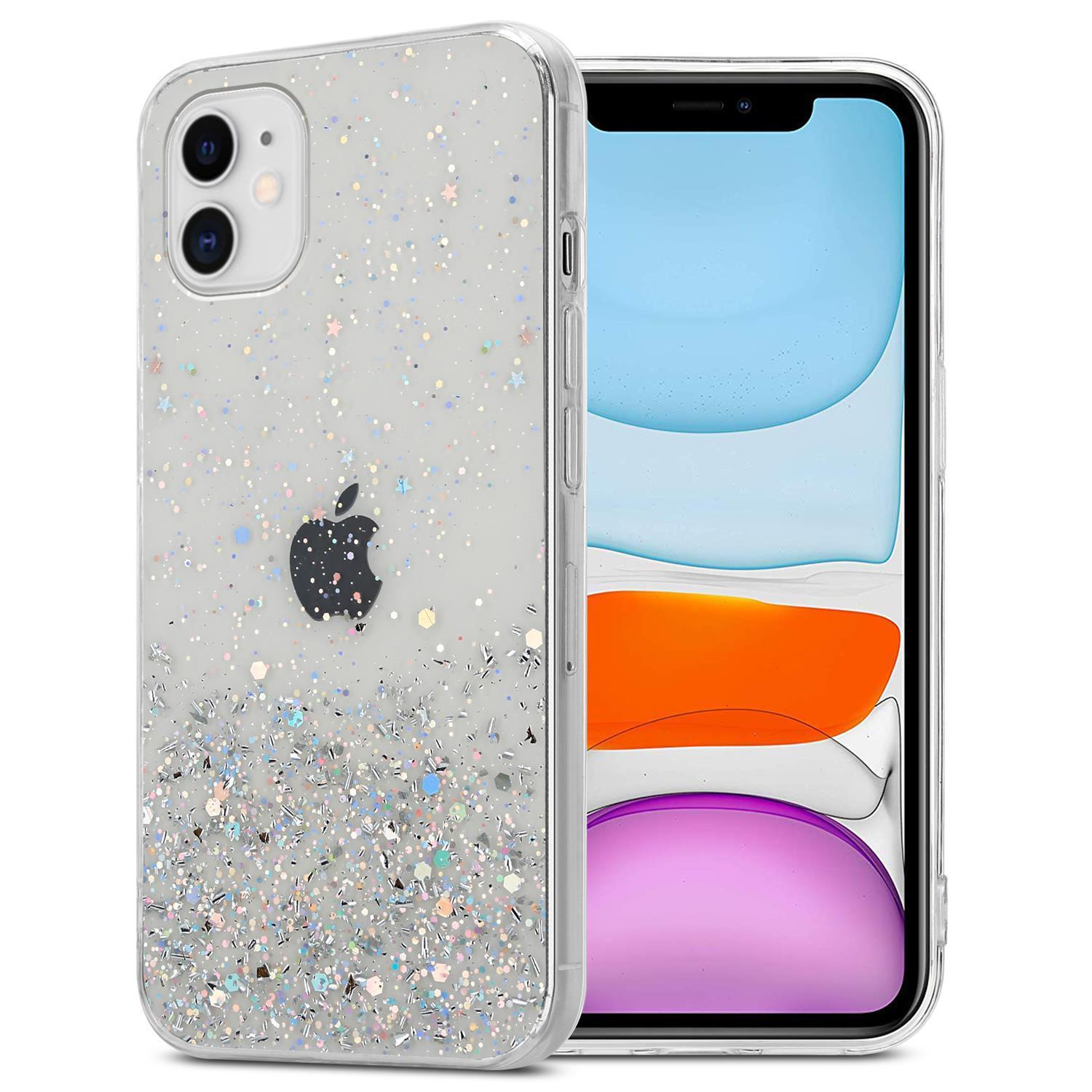 iPhone 11 PRO MAX Silikondeksel Glitter (gjennomsiktig) - Elkjøp