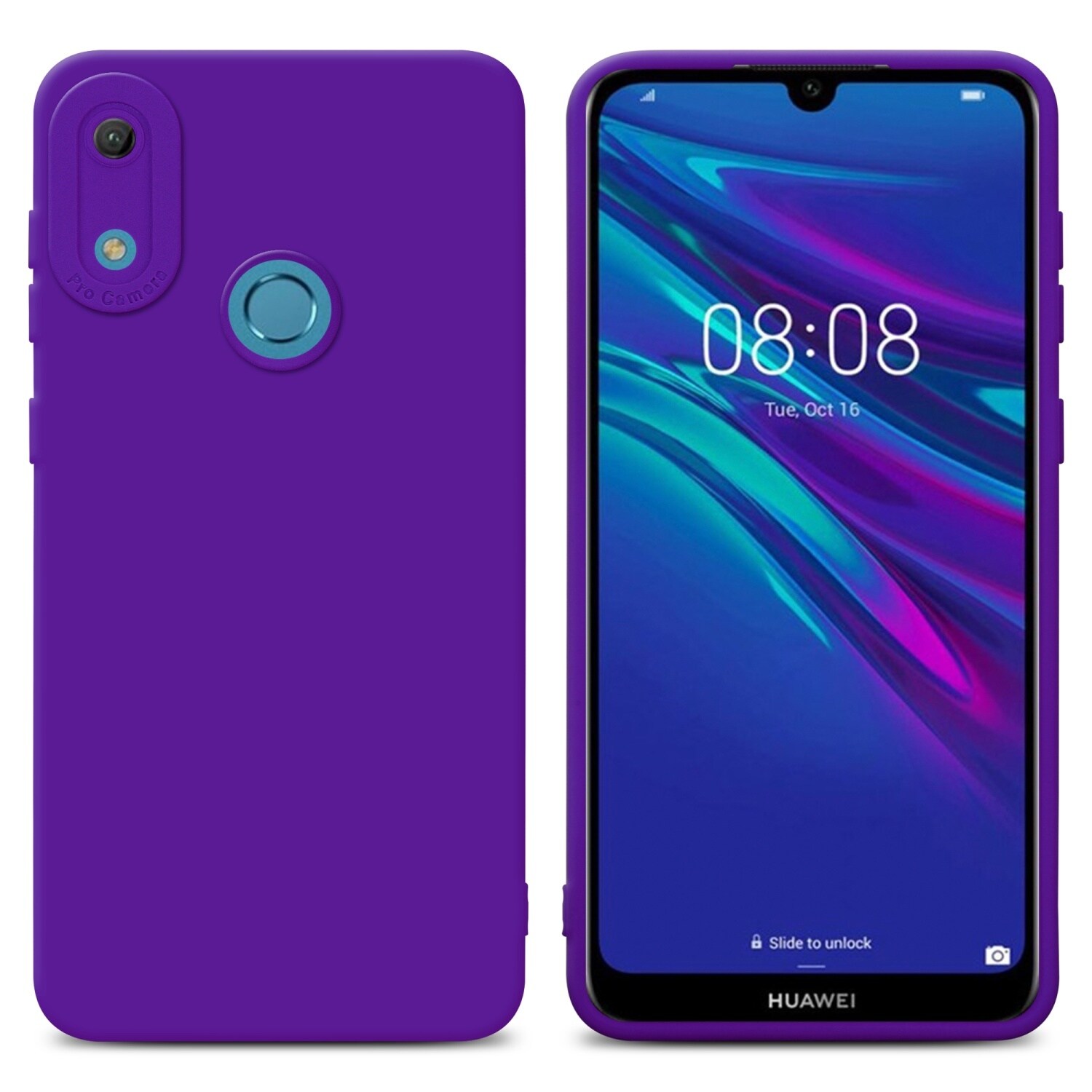 Huawei Y6 2019 silikondeksel case (lilla) - Elkjøp