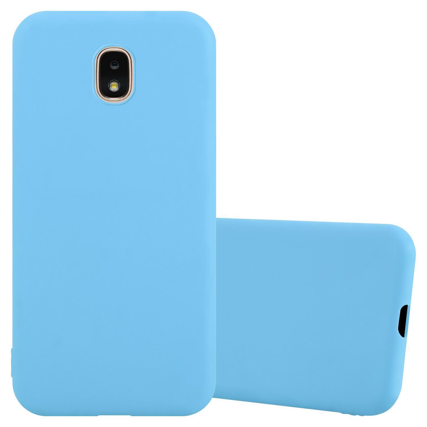 Samsung Galaxy J3 2018 silikondeksel cover (blå) - Elkjøp