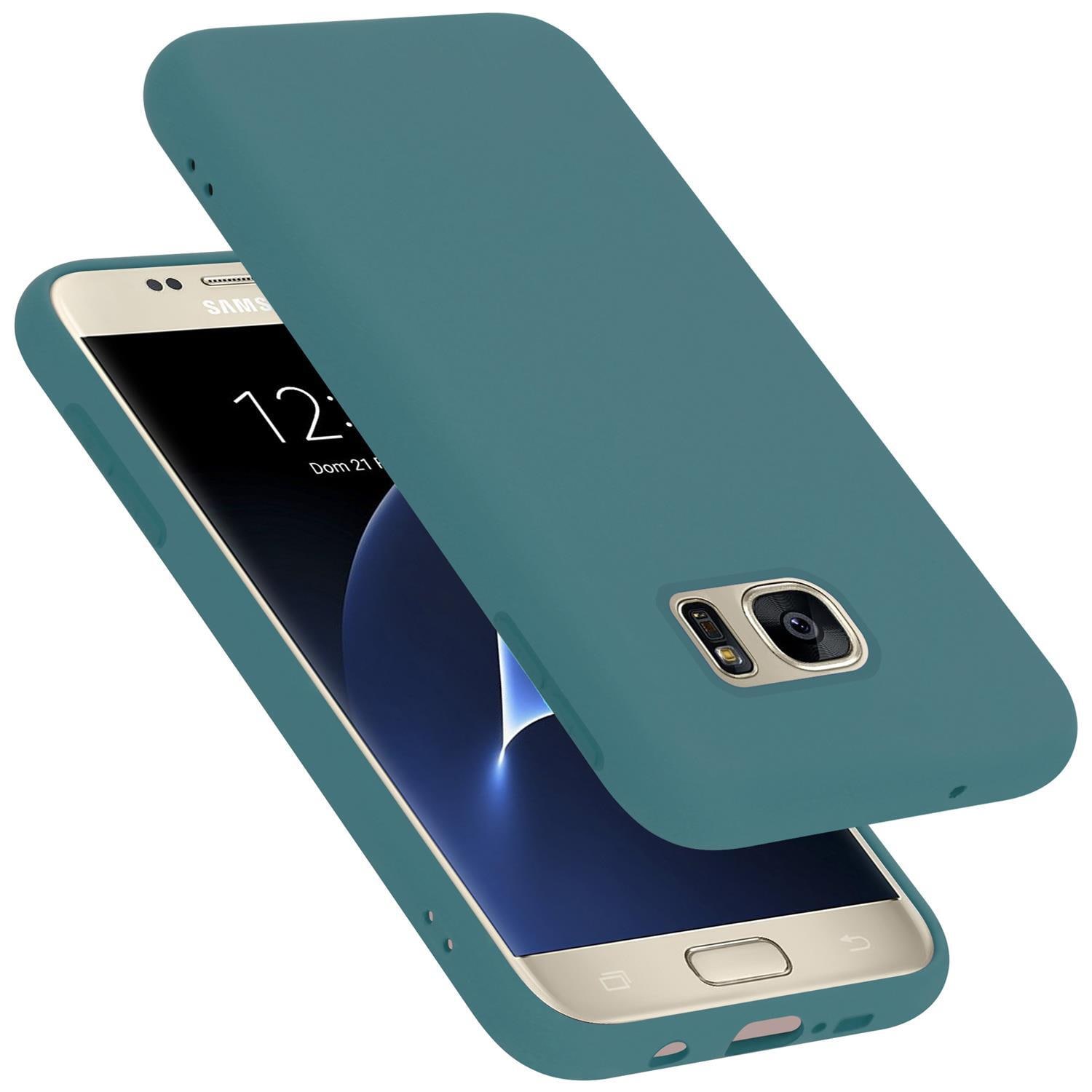 Samsung Galaxy S7 silikondeksel case (grønn) - Elkjøp