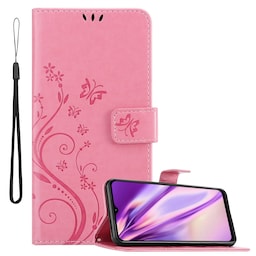 Samsung Galaxy A13 5G lommebokdeksel Blomster (rosa)