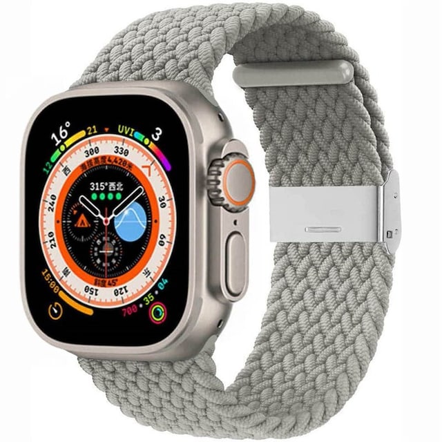 Flettet klokkerem Apple Watch Ultra (49mm) - Stone