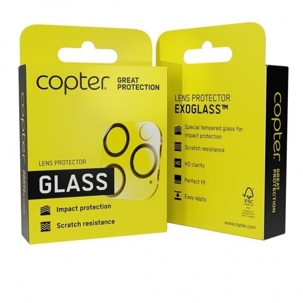 Copter Samsung Galaxy S22/Galaxy S22 Plus Linsebeskyttelse Exoglass Lens Protector