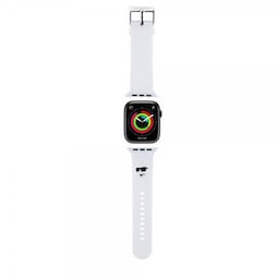 Karl Lagerfeld Apple Watch 38/40/41mm Armbånd Rubber NFT Choupette Hvit