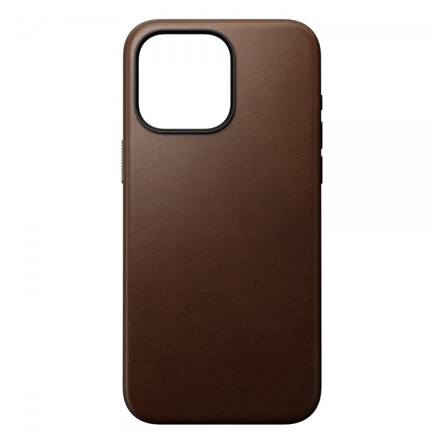 NOMAD iPhone 15 Pro Max Deksel Modern Leather Case Brun