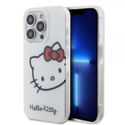 Hello Kitty iPhone 15 Pro Max Deksel Kitty Logo Hvit