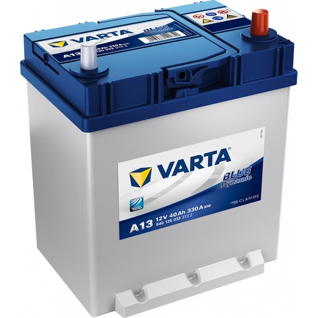 VARTA Blue Dynamic Batteri 12V 40AH 330CCA (187x127x200/227mm) +høyre A13