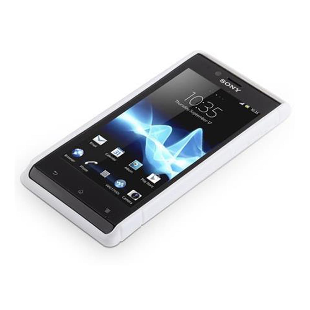 Sony Xperia J Deksel Case Cover (hvit)