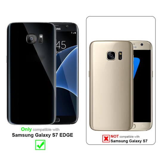 Samsung Galaxy S7 EDGE Deksel Case Cover (svart) - Elkjøp
