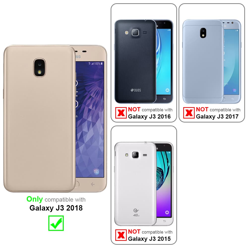 Samsung Galaxy J3 2018 Deksel med Halskjede (svart)