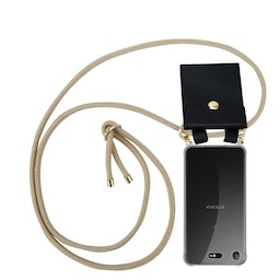 Sony Xperia XZ1 COMPACT Deksel med Halskjede (brun)