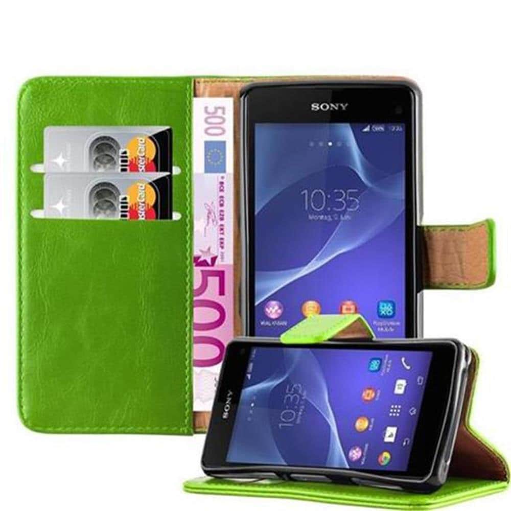 Sony Xperia Z1 COMPACT lommebokdeksel etui (grønn) - Elkjøp