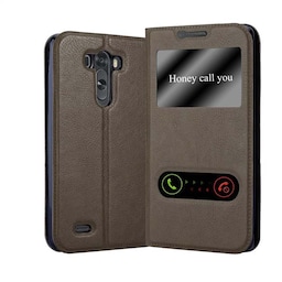 LG G3 lommebokdeksel cover (brun)