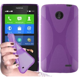 Nokia X Deksel Case Cover (lilla)