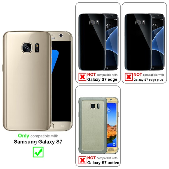 Samsung Galaxy S7 Deksel Case Cover (gold) - Elkjøp