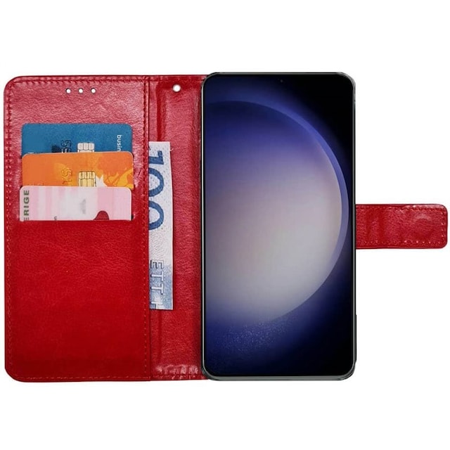 Lommebokdeksel 3-kort Samsung Galaxy S23 FE - Rød