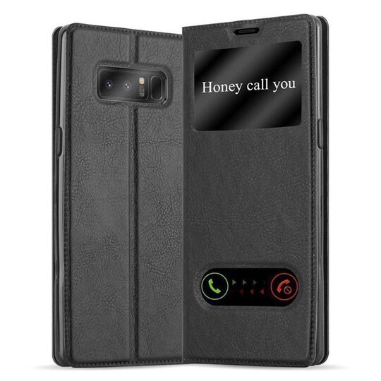 Samsung Galaxy NOTE 8 lommebokdeksel cover (svart) - Elkjøp