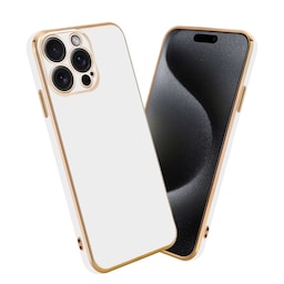 iPhone 15 PRO MAX silikondeksel case (Hvit)