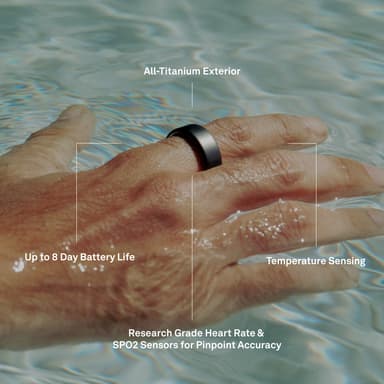 Oura-ring smarttring 4 størrelse 5 (Rose Gold)