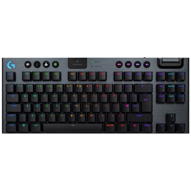 Logitech G915 X Lightspeed TKL Wireless Clicky gamingtastatur (sort)